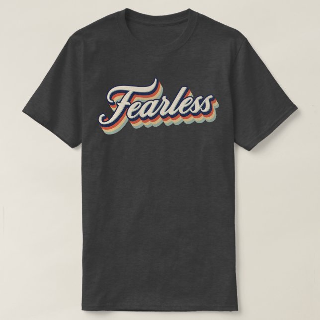 Camiseta Retro Vintage sin miedo (Diseño del anverso)