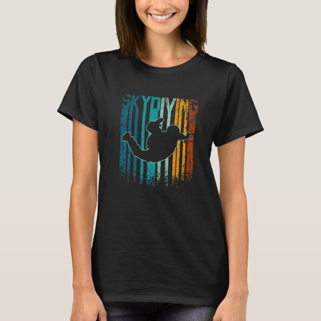Camiseta Retro Vintage skydiving (Anverso)