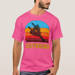 Camiseta Retro Vintage Style Sunset Electrician