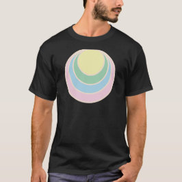 Camiseta retro vintage sun pastel