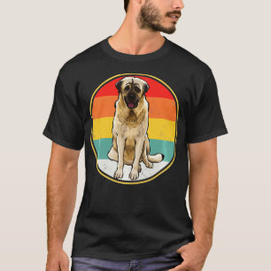 Camiseta Retro Vintage Sunset Anatolian Pastor Perro Pu