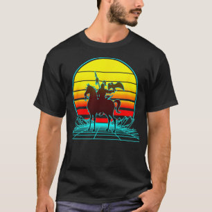 Camiseta Retro Vintage Sunset Genghis Khan