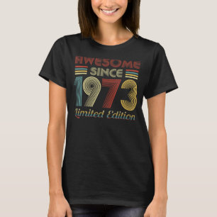 Camiseta Retro Vintage Sunset Impresionante Desde 1973 Cump
