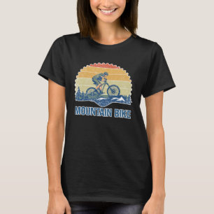 Camiseta Retro Vintage Sunset Mountain Bike Biking MTB Bice