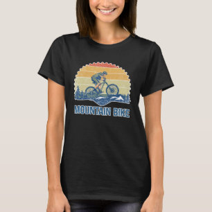 Camiseta Retro Vintage Sunset Mountain Bike Biking MTB Bice