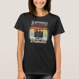 Camiseta Retro Vintage tan aparentemente soy actor dramátic