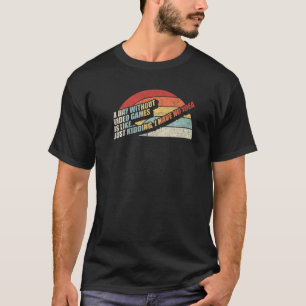 Camiseta Retro Vintage Un Día Sin Videojuegos Es Como Ga