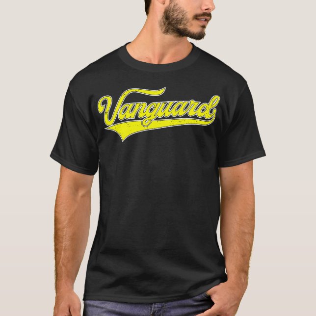 Camiseta Retro Vintage Vanguard Name Men (Anverso)