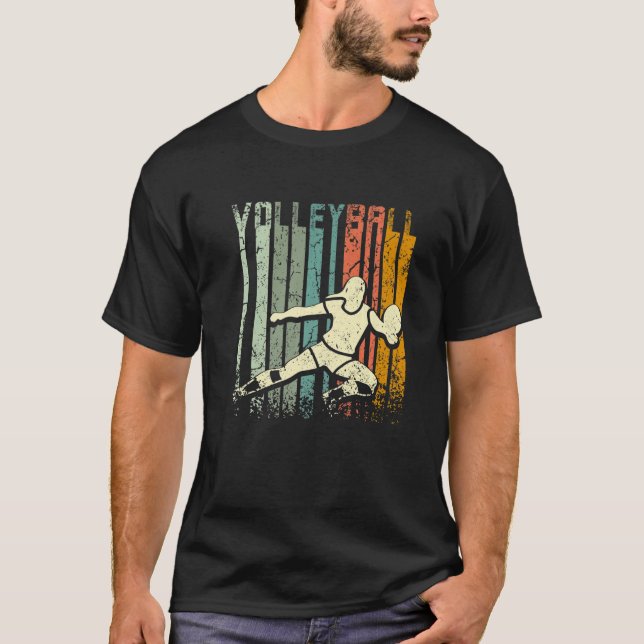Camiseta Retro Vintage Volleyball Premium (Anverso)