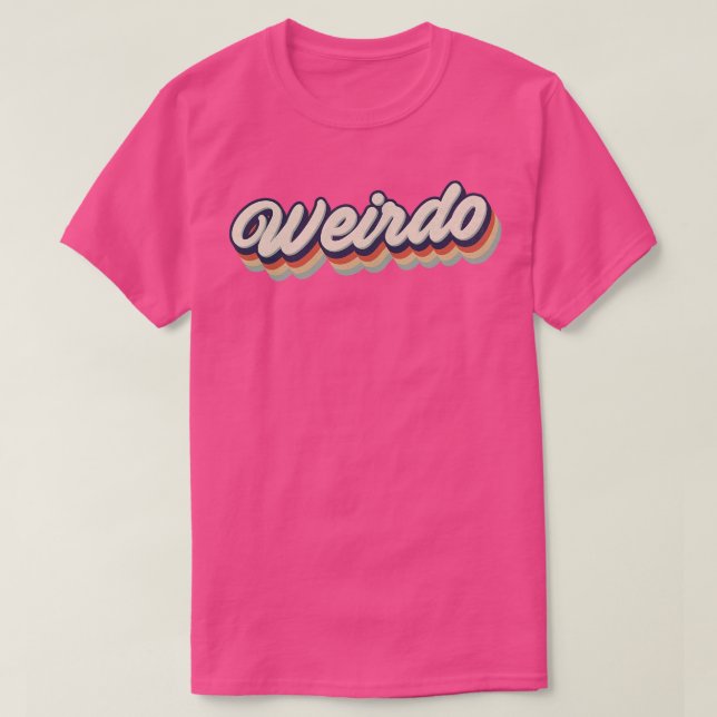 Camiseta Retro Vintage Weirdo (Diseño del anverso)