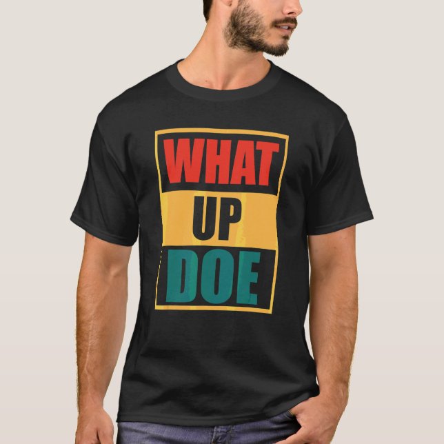 Camiseta Retro Vintage What Up Doe Detroit Meme (Anverso)