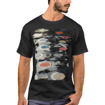 Camiseta Retro Vinyl Record Collection T-Vintage M
