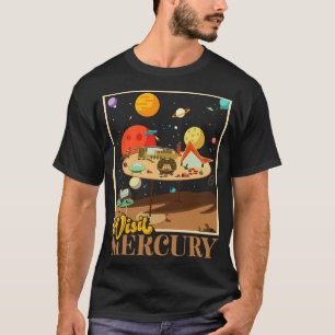 Camiseta Retro Visita Planet Mercury Espacio estilo Mid Cen