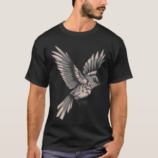 Camiseta Retro volador de aves silvestres
