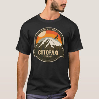 Camiseta Retro Volcán Cotopai Ecuador Senderismo C