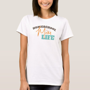 Camiseta Retro Vuelta a la Vida de Mamá Educando en Casa