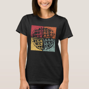 Camiseta Retro Waffle Gourmet Hobby Chef