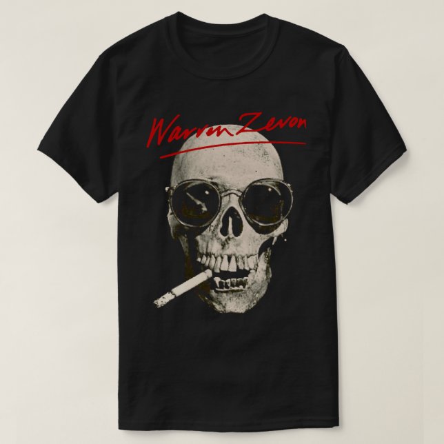 Camiseta Retro Warren Art Zevon Impresionante Para Ventilad (Diseño del anverso)