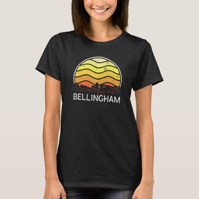 Camiseta Retro Washington Bellingham Visitors Skyline Vinta (Anverso)