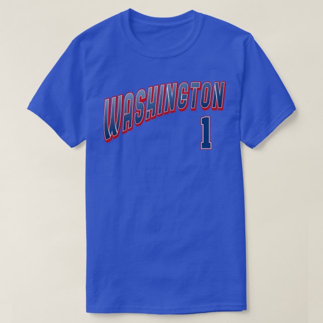 Camiseta Retro Washington Número 1 1 (Diseño del anverso)