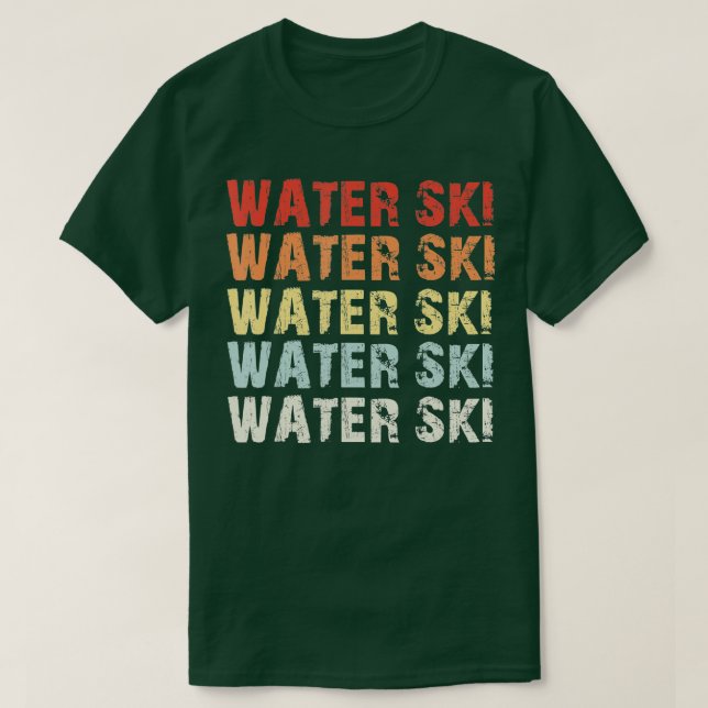 Camiseta Retro Water Ski Lover Gift Waterski Love Gifts Ski (Diseño del anverso)