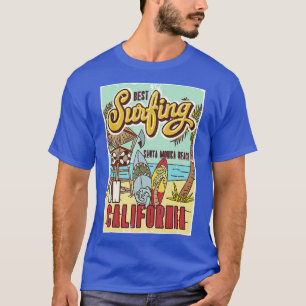 Camiseta Retro Water Sport Santa Monica California Paradise