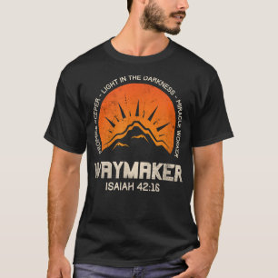 Camiseta Retro Waymaker Promete a Keeper Miracle Worker Chr