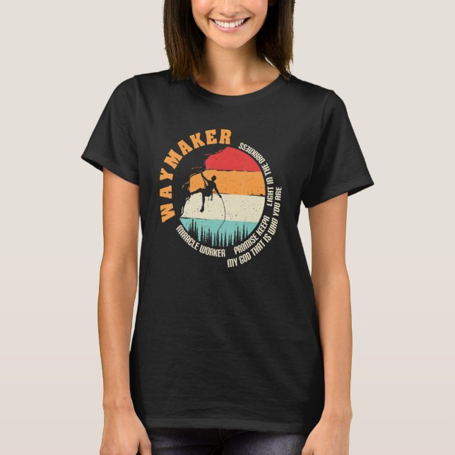 Camiseta Retro Waymaker Promete a Keeper Miracle Worker Hik (Anverso)