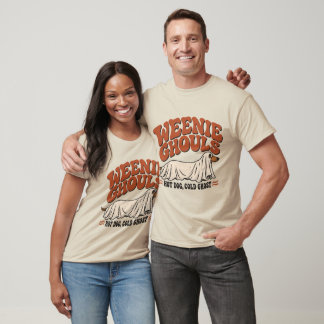 Camiseta Retro Weenie Ghouls Dachshund Fantasma Naranja Que