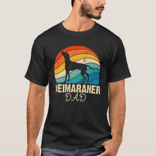 Camiseta Retro Weimaraner Perro Lover Puppy Hombres Papá