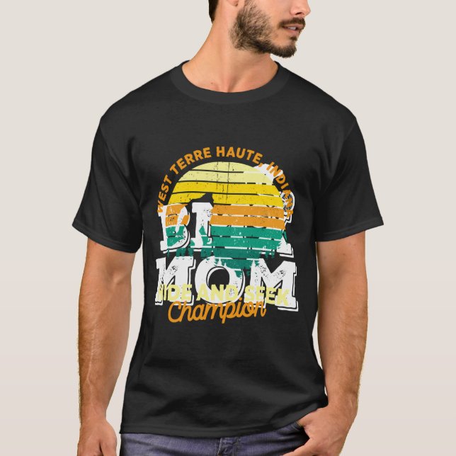 Camiseta Retro West Terre Haute Indiana Big Foot Souvenir (Anverso)