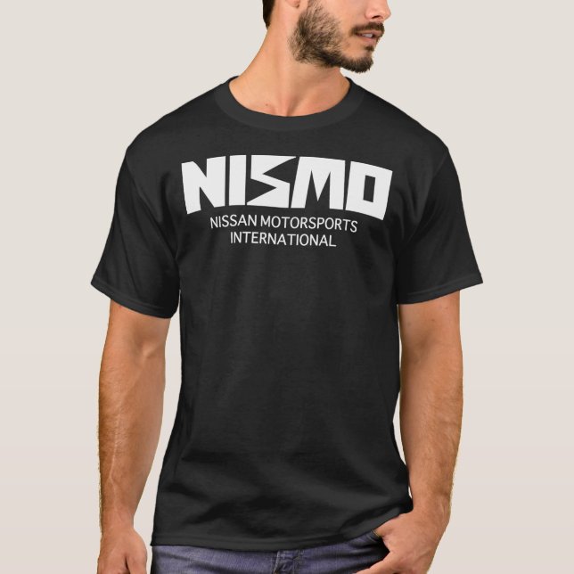 Camiseta Retro White Nismo Nissan Motorsport Logo Classic T (Anverso)