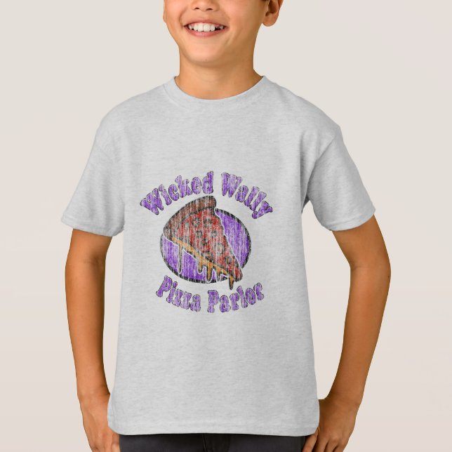 Camiseta Retro Wicked Wally's Pizza Parlor (Anverso)