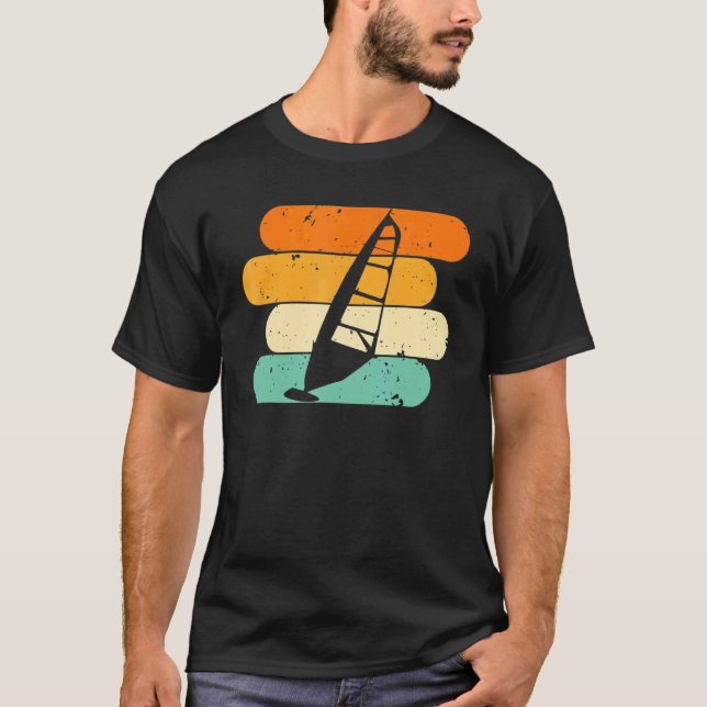 Camiseta Retro Windsurfing Surfing Surfer Kitesurfer Windsu (Anverso)
