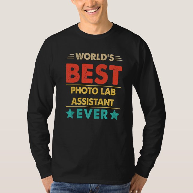 Camiseta Retro World's Best Photo Lab Assistant Ever   (Anverso)