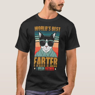 Camiseta Retro Worlds Mejor Pedorrero Quise Decir Padre - M