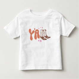 Camiseta retro "Y'all" para niños pequeños con dis