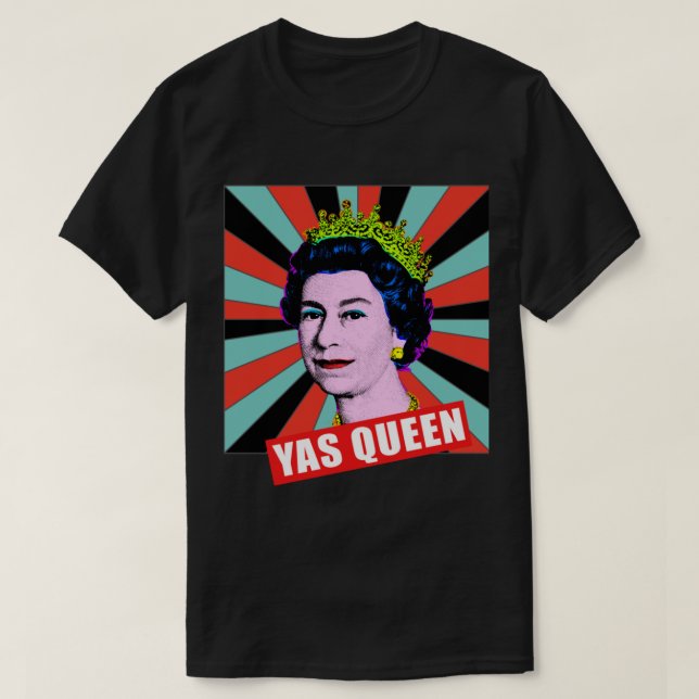 Camiseta Retro Yas Reina Isabel II Su Alteza Real Qu (Diseño del anverso)