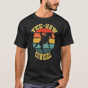 Camiseta Retro Yee Haw Howdy País Occidental Sur Cowgi