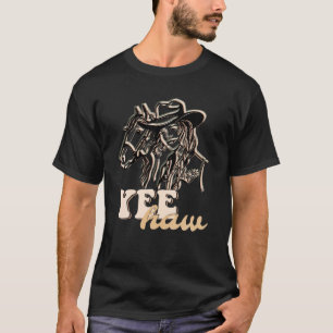 Camiseta Retro Yee Haw Howdy Rodeo País Occidental Sur