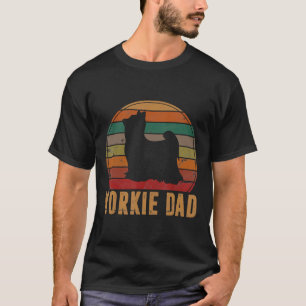 Camiseta Retro Yorkshire Terrier Dad Gire Perro Dueño Masco