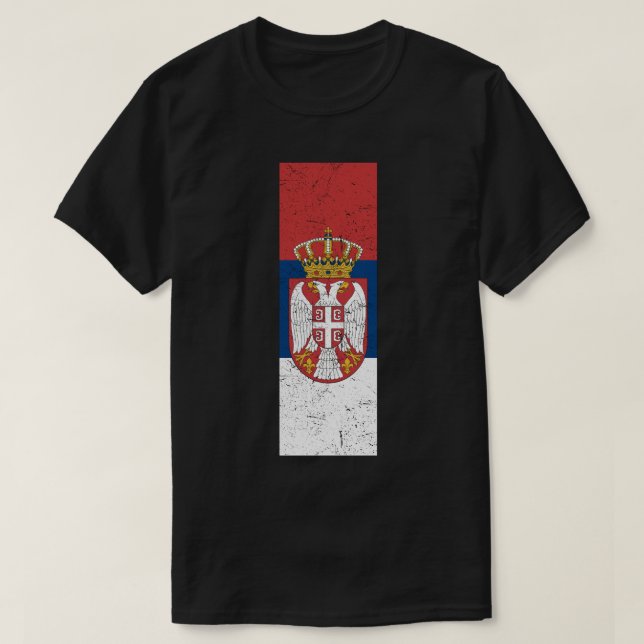 Camiseta Retro Zastava i Grb Srbije (Diseño del anverso)