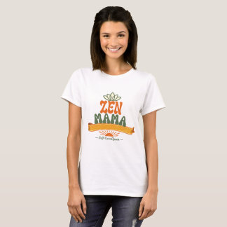 Camiseta Retro Zen Mama Yoga Lotus Boho
