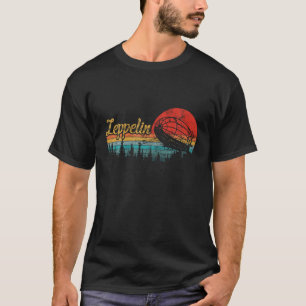 Camiseta Retro Zeppelin 70 Dirigible Blimp Airship Zepelin
