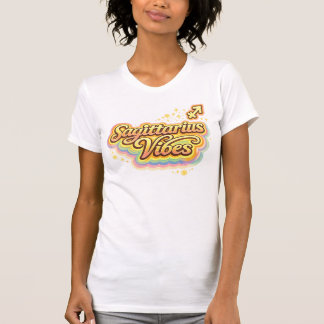 Camiseta Retro Zodiaco Vibraciones de Sagitario |