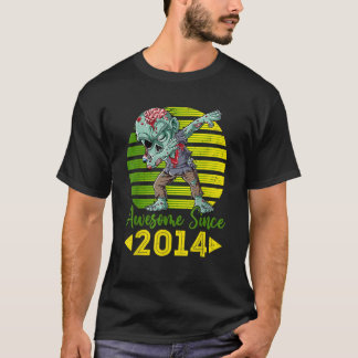 Camiseta Retro Zombie Dabbing Impresionante desde 2014 8th 