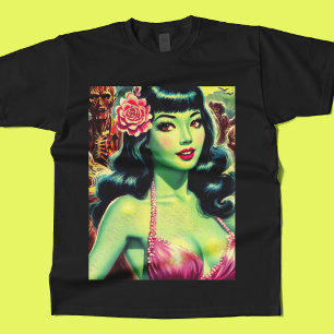 Camiseta Retro Zombie Woman