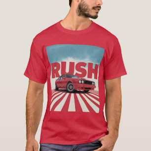 Camiseta Retrocar RUSH Retro Red Sports Car Vint