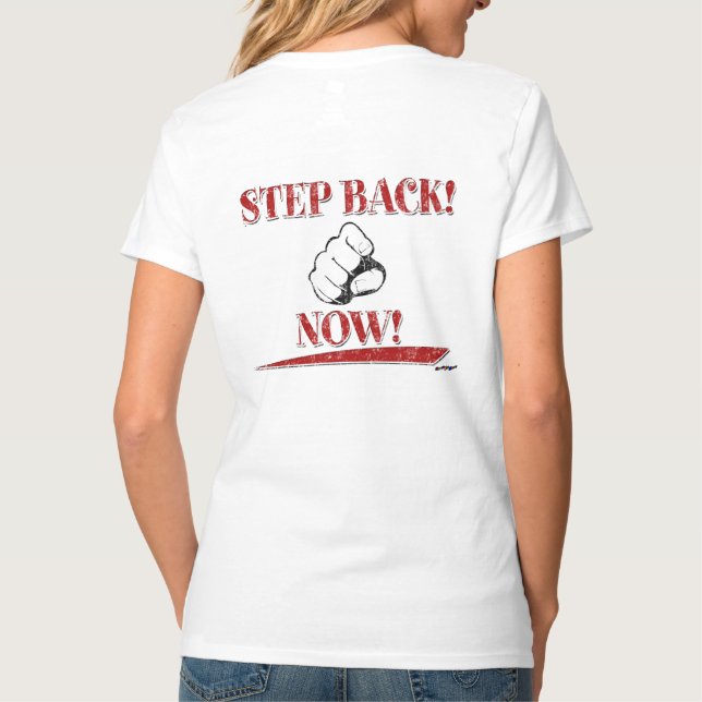 Camiseta ¡RETROCEDER! ¡AHORA! Rojo - atrás (Reverso)