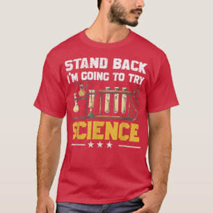 Camiseta Retroceder voy a probar a profesor de ciencias